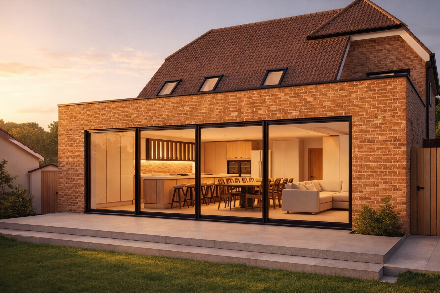 Rear extension on St Mary's Island